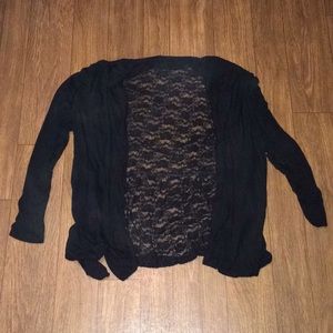 Black and Lace Cardigan